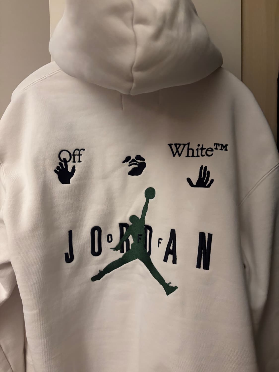 조던X오프화이트 콜라보 후드티 L 상품이미지2