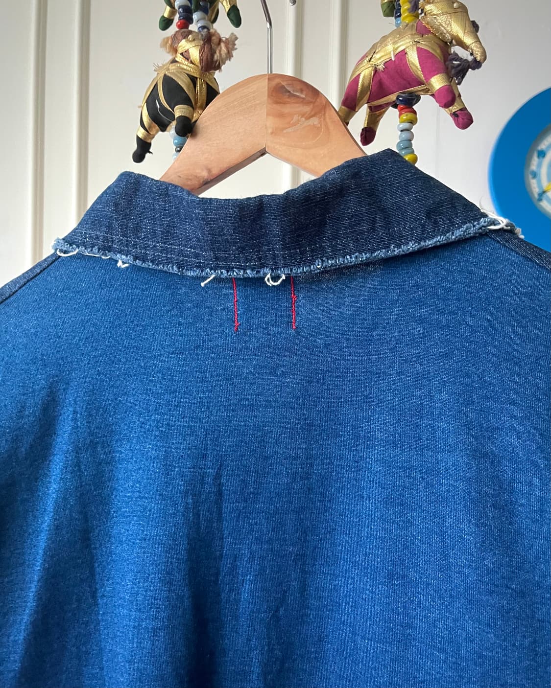1980s Quiksilver 1/2 Indigo Denim Top 상품이미지9