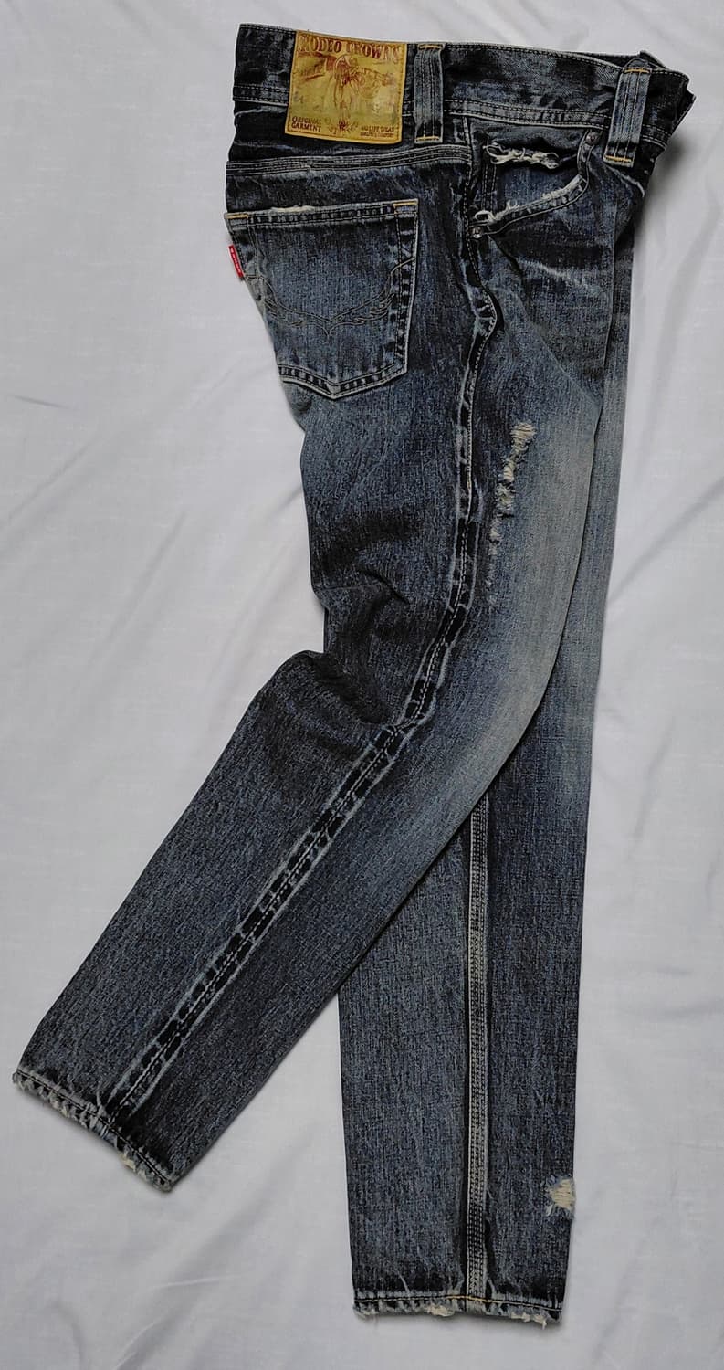 [Selvedge/26] Rodeo Crowns 헤비 데미지 셀비지 데님 상품이미지9
