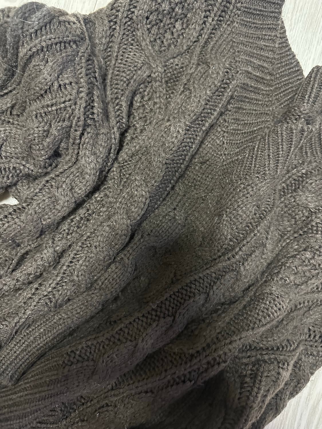 모리걸 오버 브이넥 빈티지 니트 상품이미지2