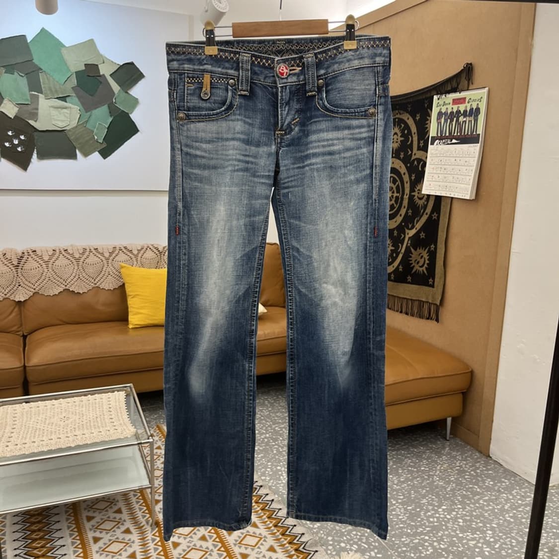 에드윈 빈티지 에스닉 웨스턴 신치백 부츠컷 데님팬츠 S C10841 상품이미지3