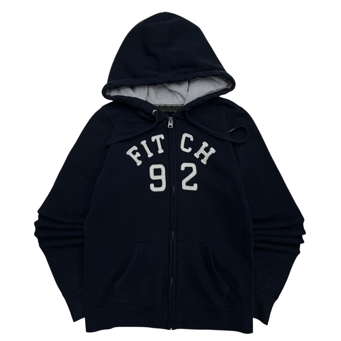 아베크롬비 센터로고 네이비 후드집업 M 상품이미지2