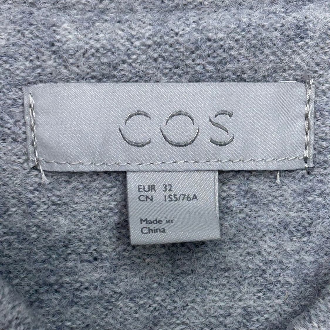 COS 그레이 울 집업코트 32 상품이미지4