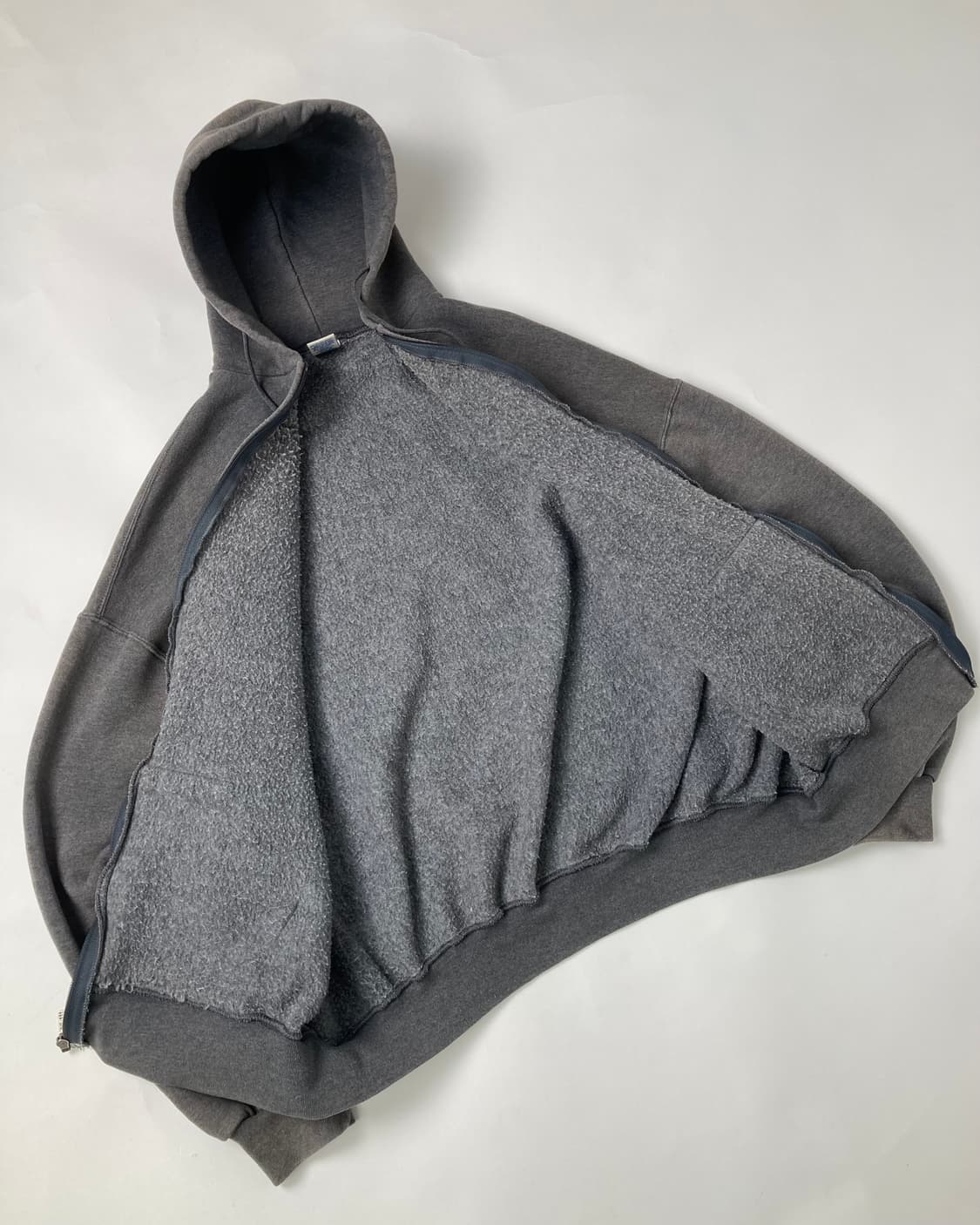 90s Russell Zip Up Hoodie (charcoal) 상품이미지7
