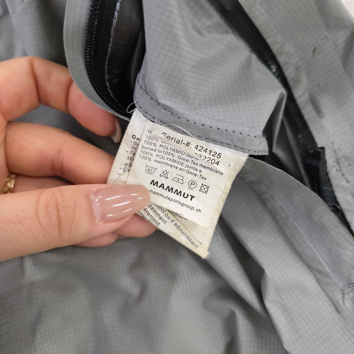 [실측] 마무트 고어텍스 바람막이 자켓 0223J 상품이미지4