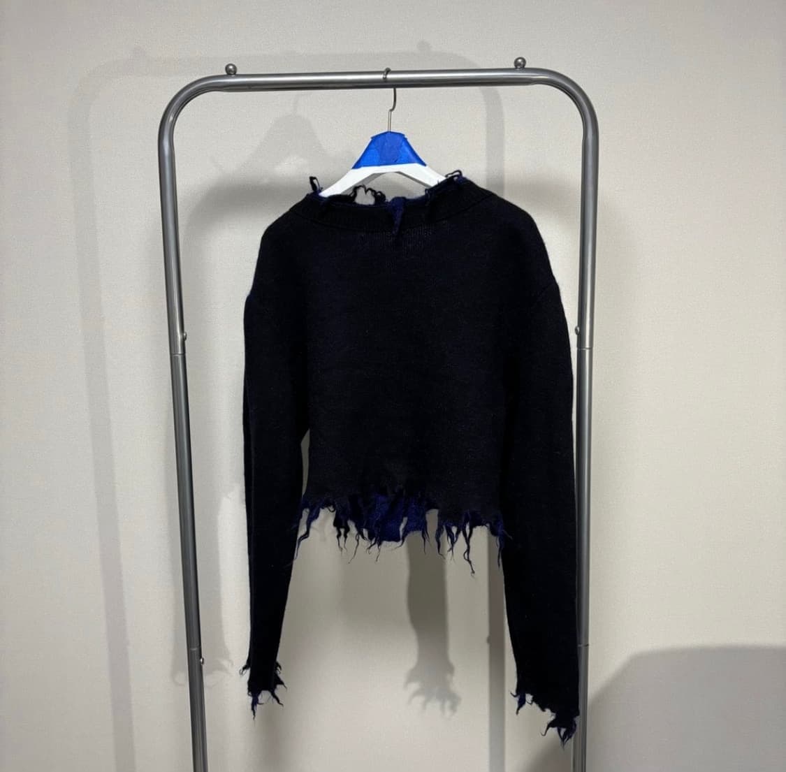 F) 퍼버즈 PERVERZE 모헤어 리버서블 데미지 가디건 상품이미지2