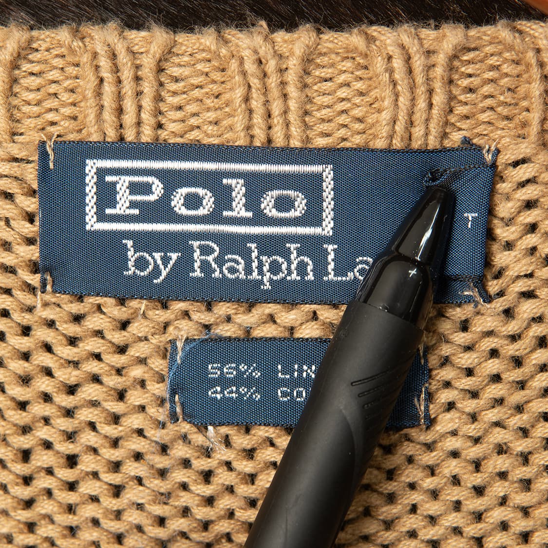 [M] 00s 폴로 랄프로렌 코튼 리넨 브이넥 니트 두산폴로  상품이미지7