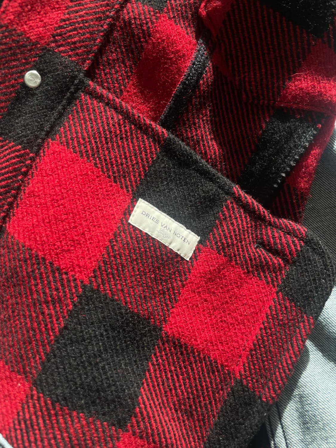 드리스반노튼 17ss 울 패치워크 데님 자켓 상품이미지4