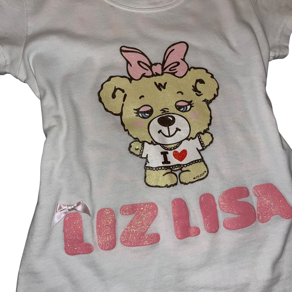 LIZ LISA 리즈리사 곰돌이 리본 레터링 반팔 갸루 키치 펑크 상품이미지2