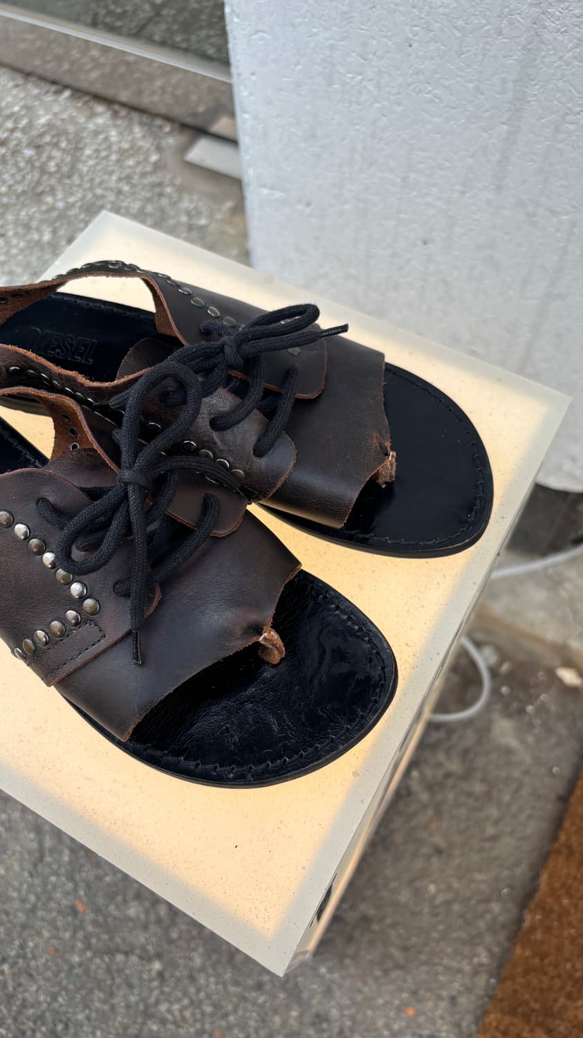 DIESEL studded leather sandal 상품이미지4
