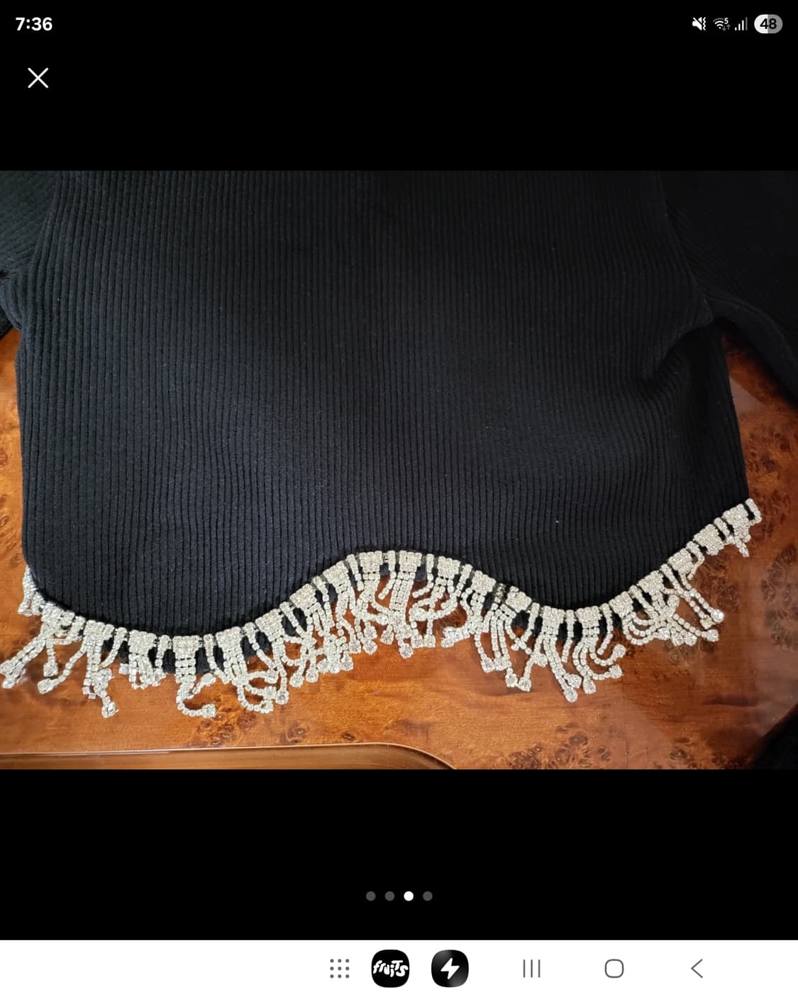 자라 쥬얼리 크롭 니트 스웨터 상품이미지6