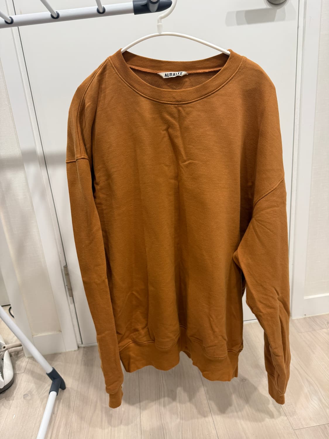 오라리 슈퍼 하이 거즈 스웨트 P/O 라이트 브라운 3사이즈 상품이미지1