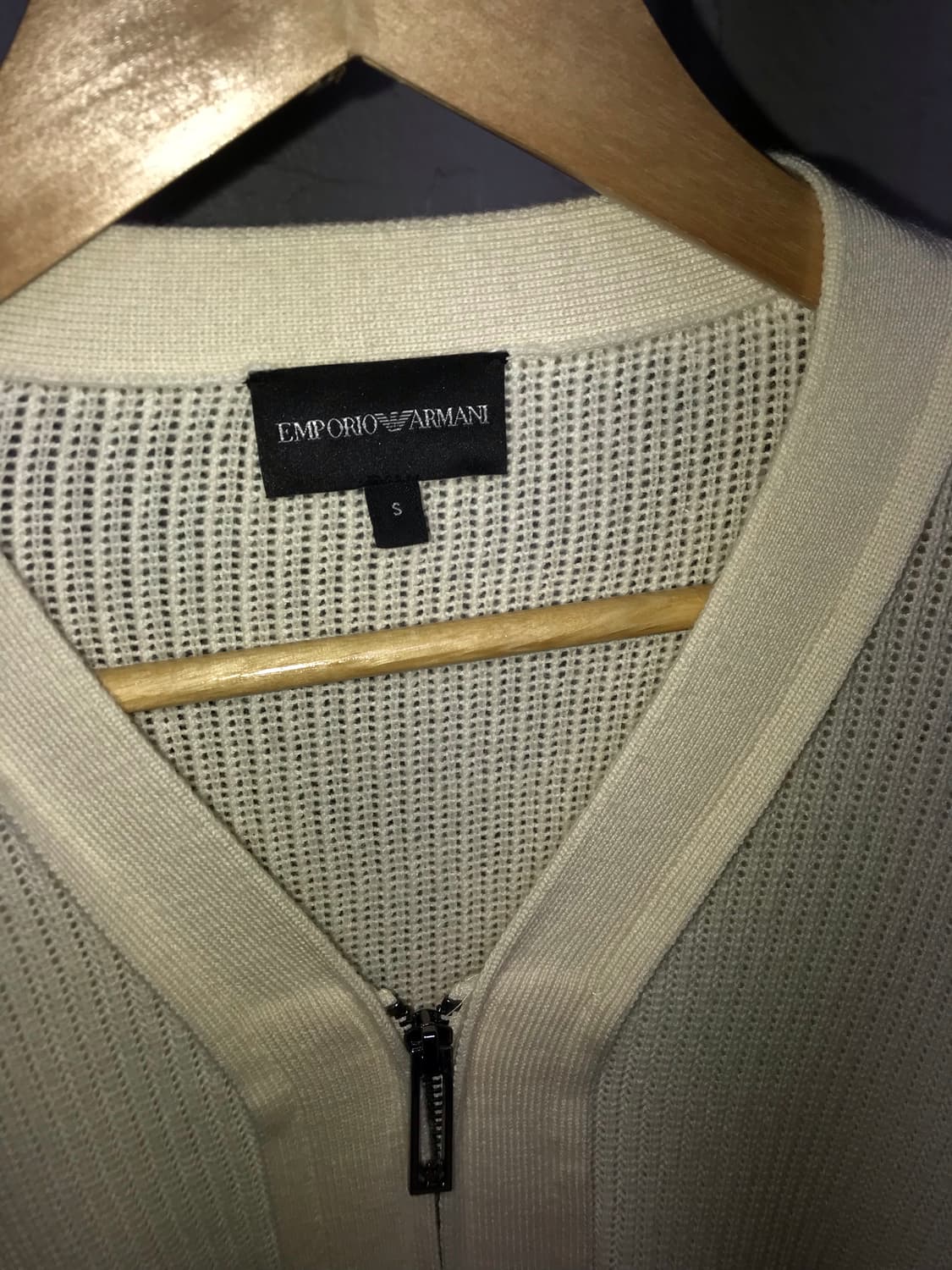 Armani White Knit Zip-up 상품이미지7