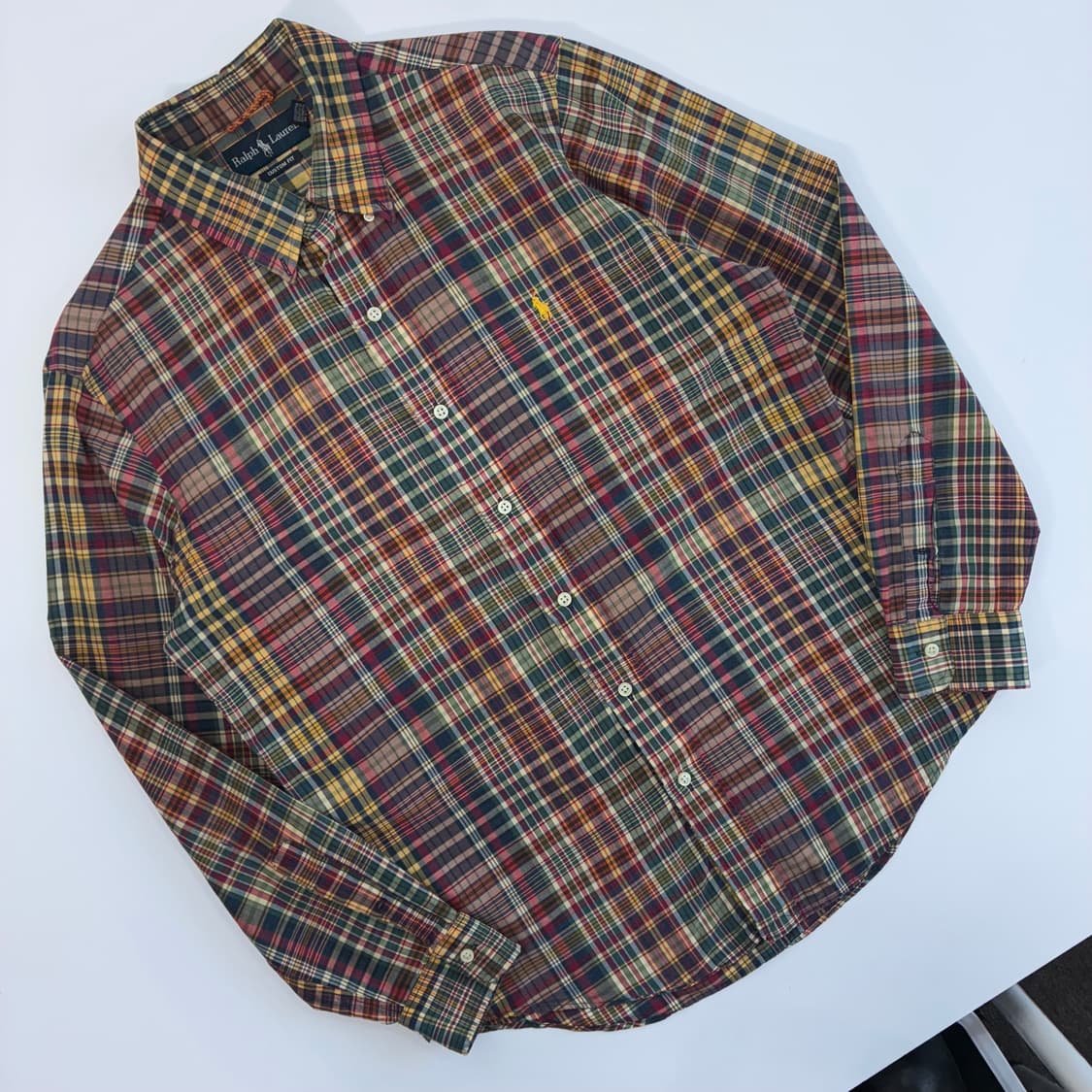 Polo  폴로 랄프로렌 자수 코튼 마드라스 체크 셔츠  상품이미지2