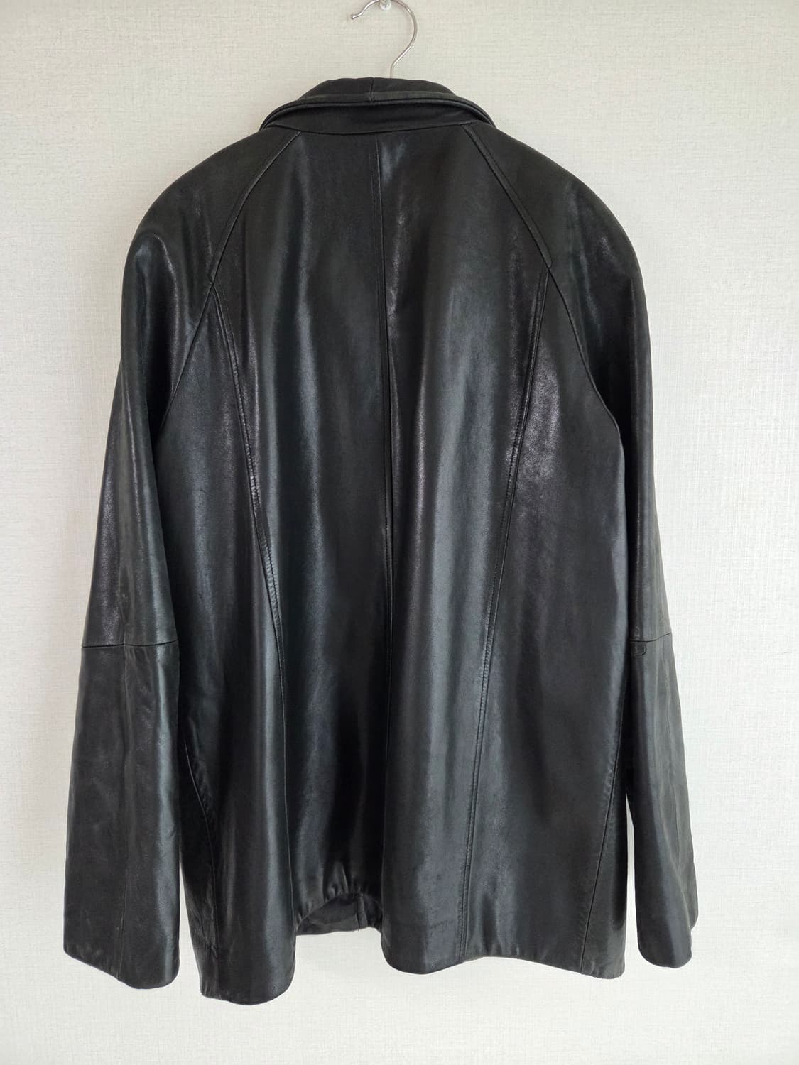 LNR 빈티지 하이넥 양가죽 레더 자켓 상품이미지4