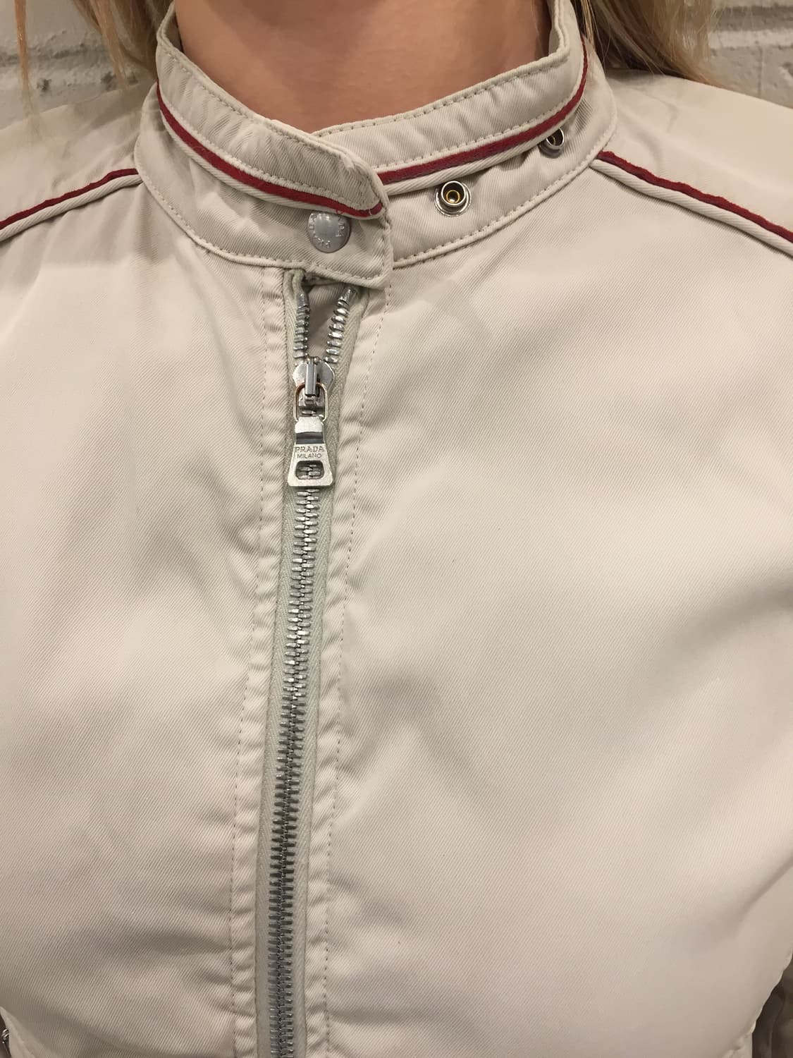 PRADA Archive Red Line Nylon Zip Jacket 상품이미지3