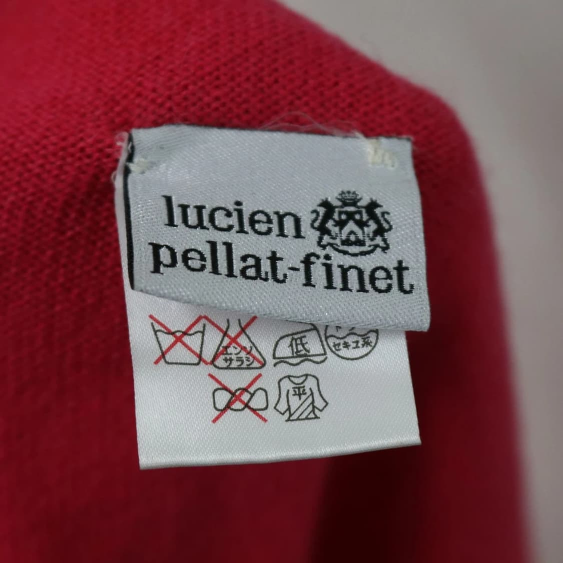 LUCIEN PELLAT-FINET 딸기우유 스터드 울 머플러 42144 상품이미지3