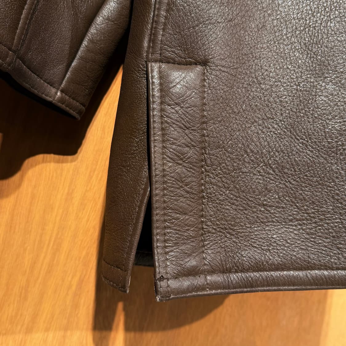 오리지널 양가죽 양털 헤비 무스탕 코트 XL 상품이미지9