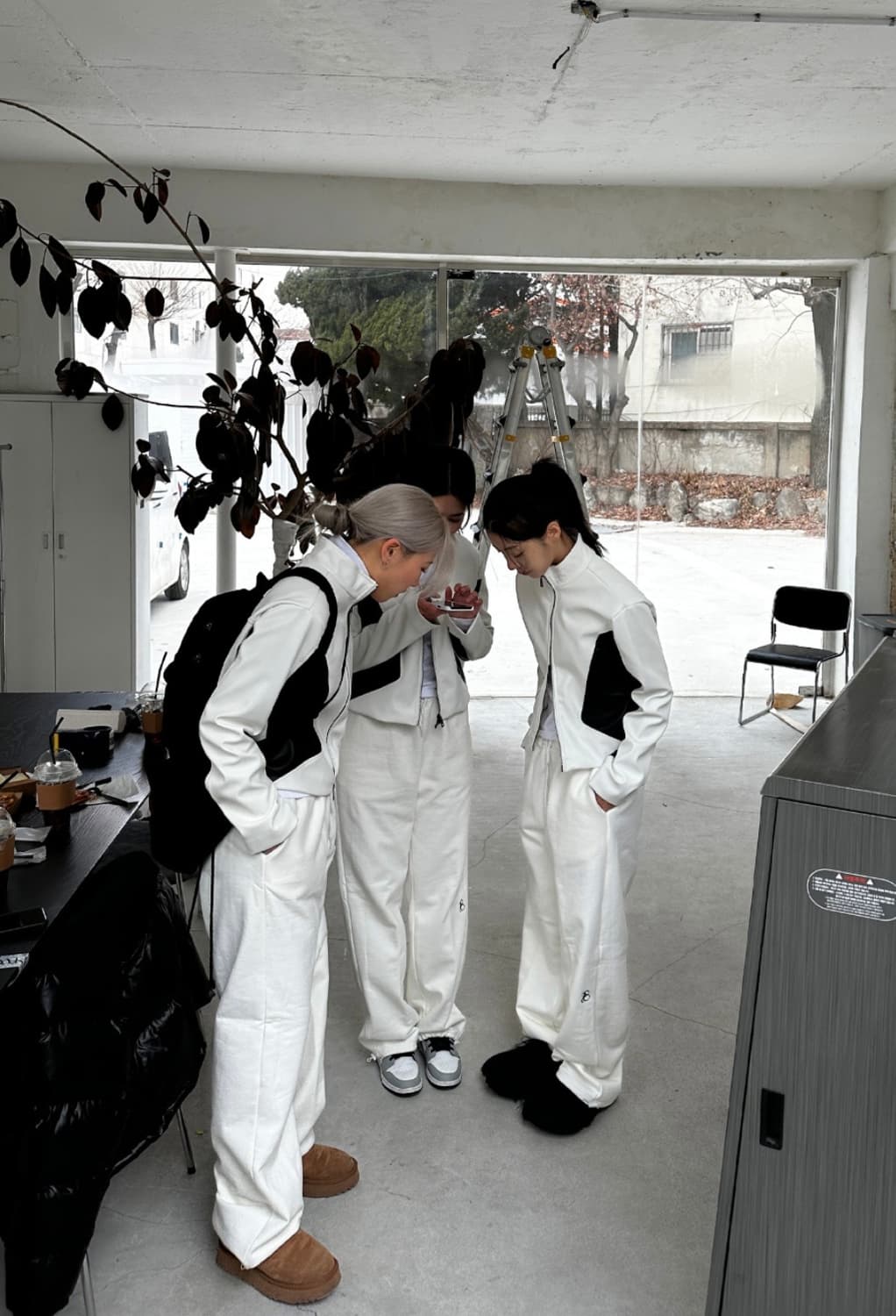 🤍WOOHWA 우화 레더 자켓 화이트🤍 라이더자켓 상품이미지1