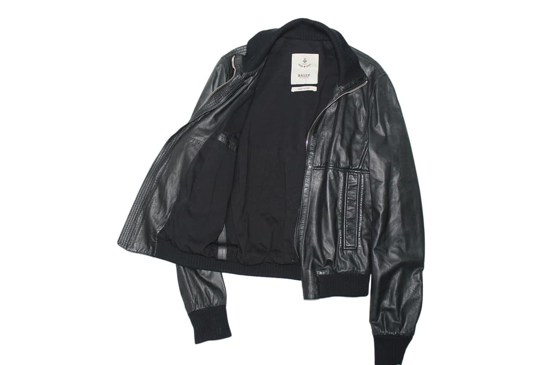 Bally 발리 베라펠레 레더 크롭 블루종 상품이미지2