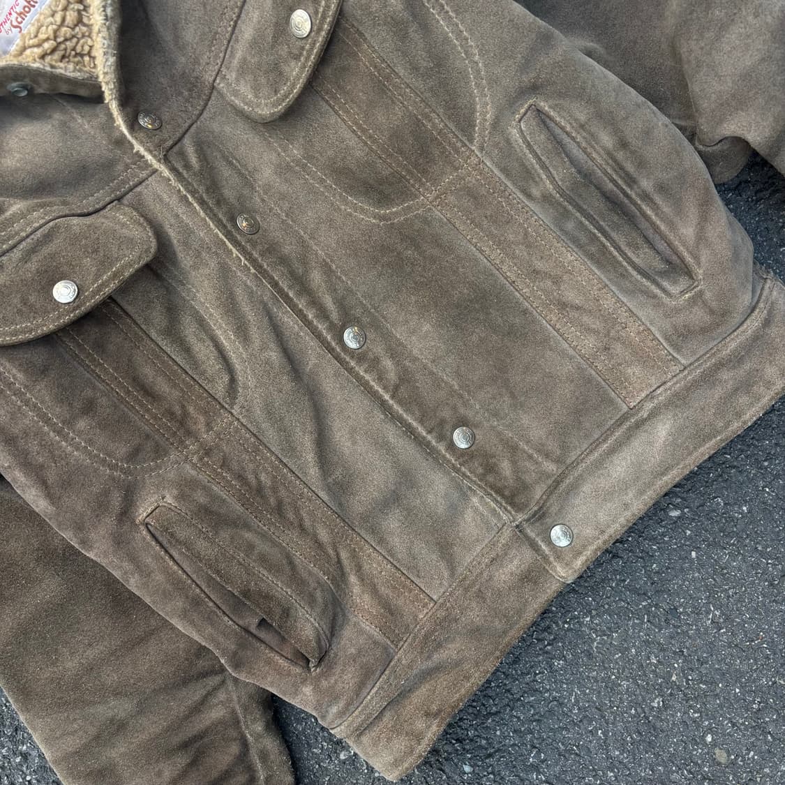 80년대 미국 쇼트 웨스턴 스웨이드 자켓 상품이미지5