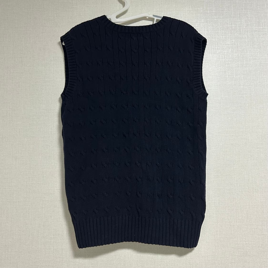 폴로 랄프로렌 케이블 꽈배기 니트조끼 베스트 네이비   상품이미지5