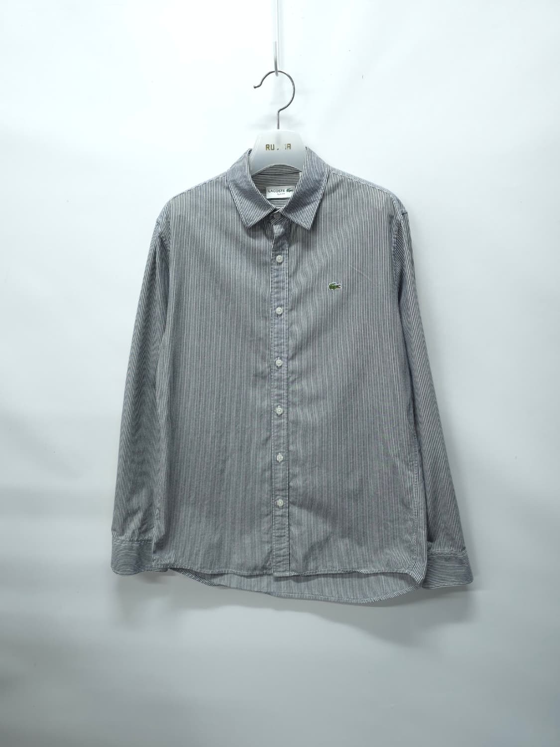 라코스테 슬림핏 긴팔 스트라이프 셔츠 (사이즈 100) 상품이미지1