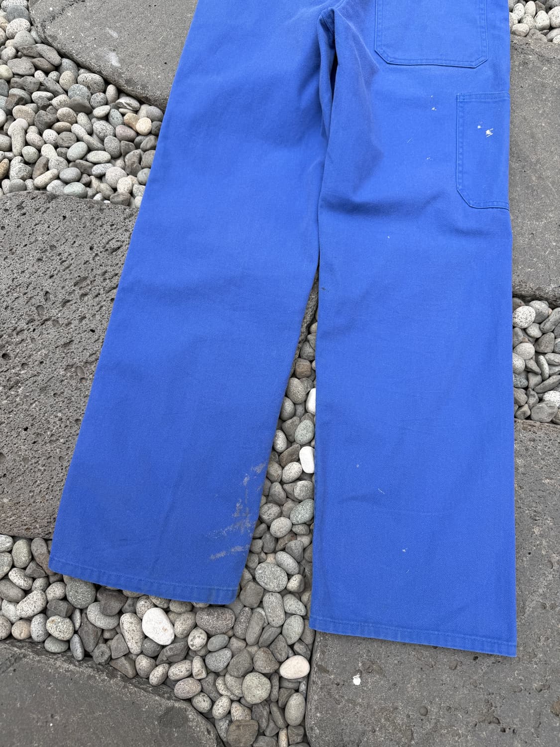 1990s DISTRESSED WASHED BLUE 빈티지 프렌치워크팬츠 상품이미지10