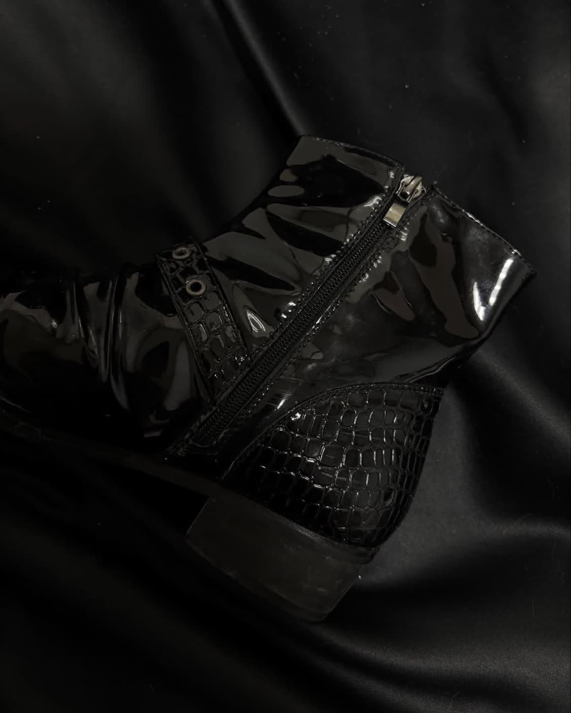 "Unknown" 00's Design Chain&Buckle Boots 상품이미지6