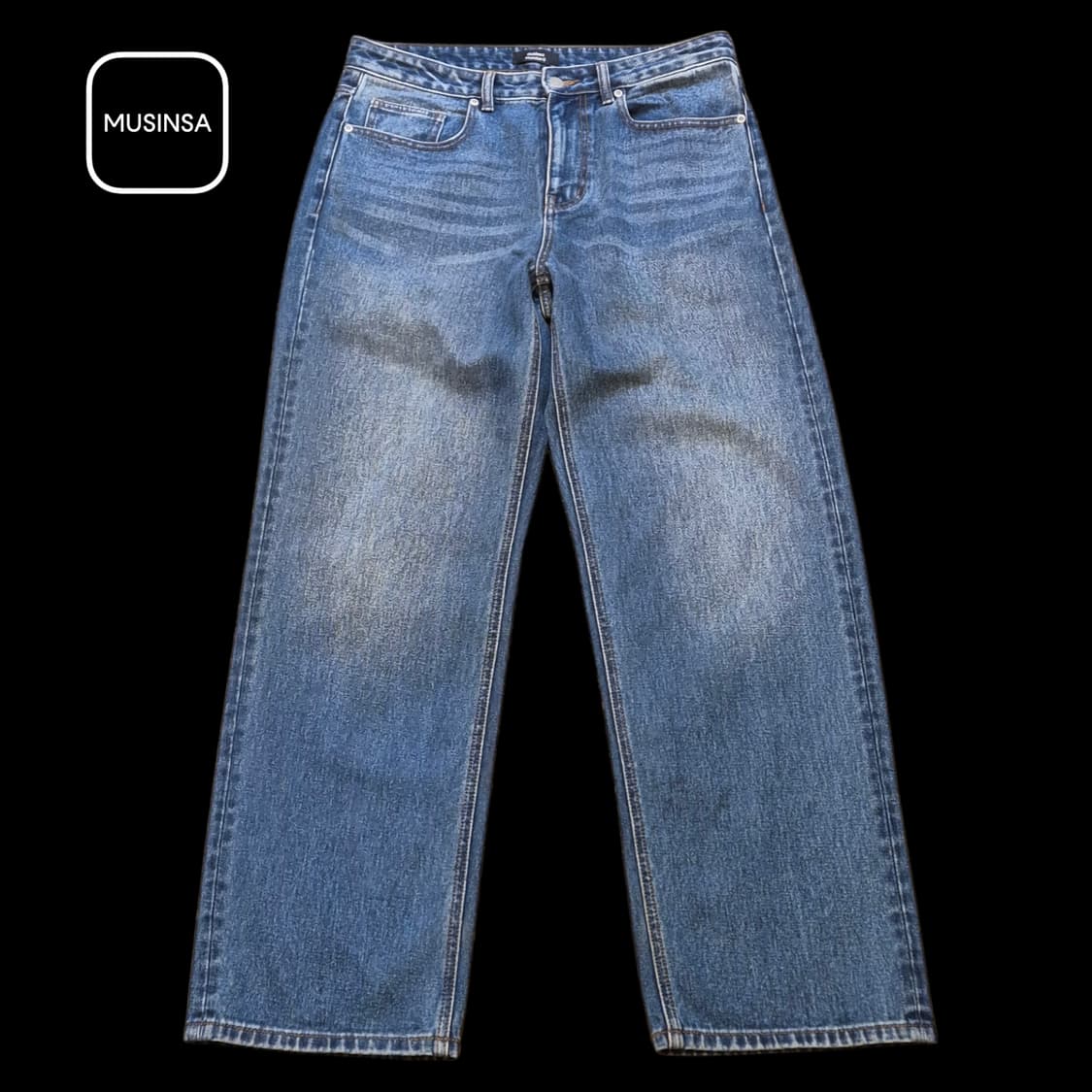 32인치 무신사 새미와이드핏 데님팬츠  상품이미지1