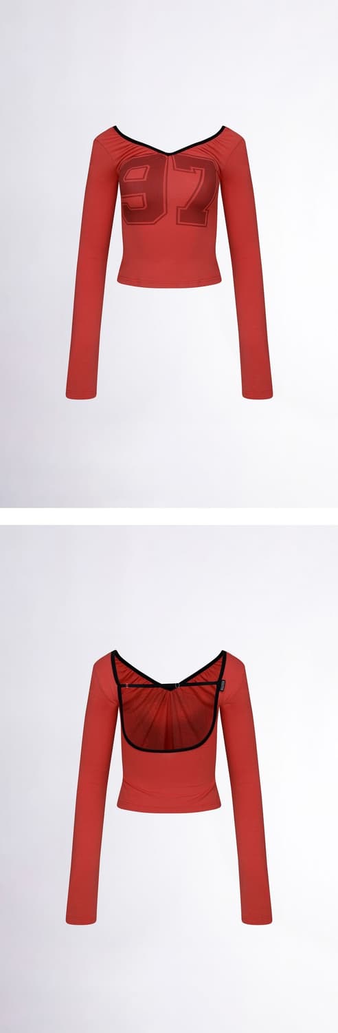 [S] 스컬프터 스쿱 백 스트랩 탑 토마토 상품이미지2