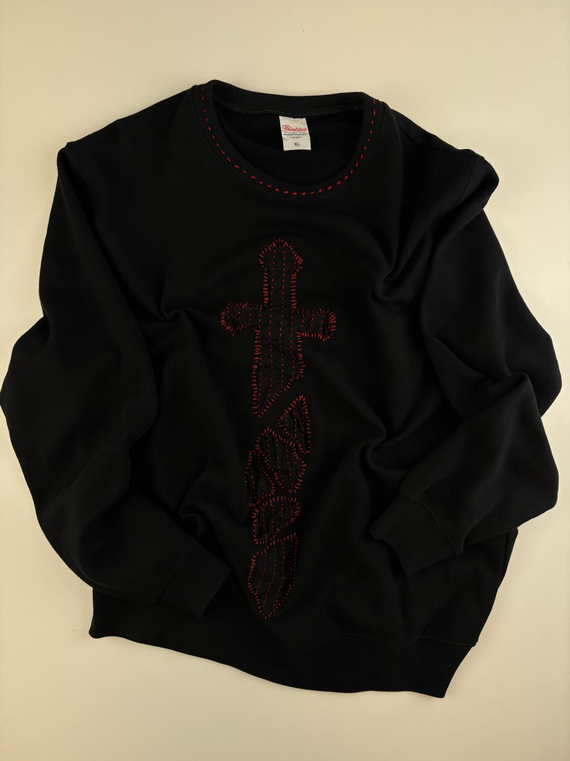 Sashiko Broken Sword Sweat Shirt 상품이미지1