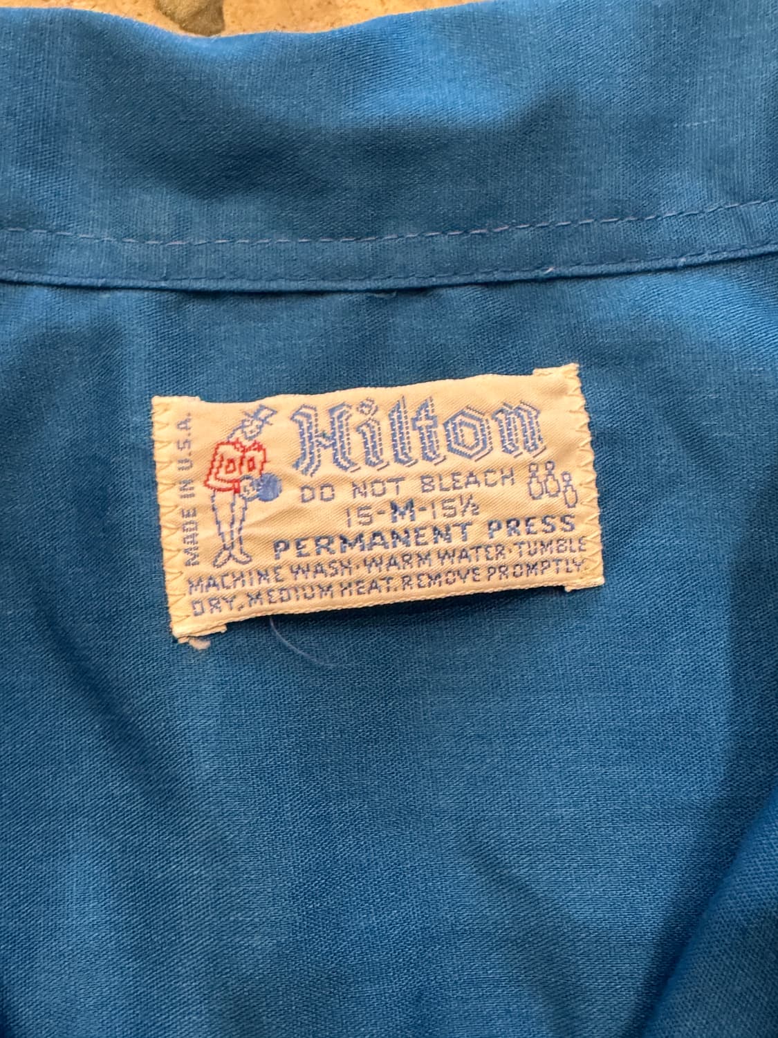 70s Hilton 볼링셔츠 (M) 상품이미지5