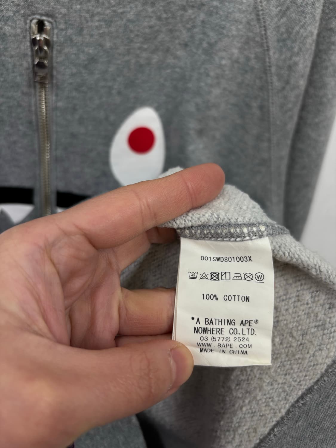 베이프 샤크 롱 슬리브 맨투맨 상품이미지7