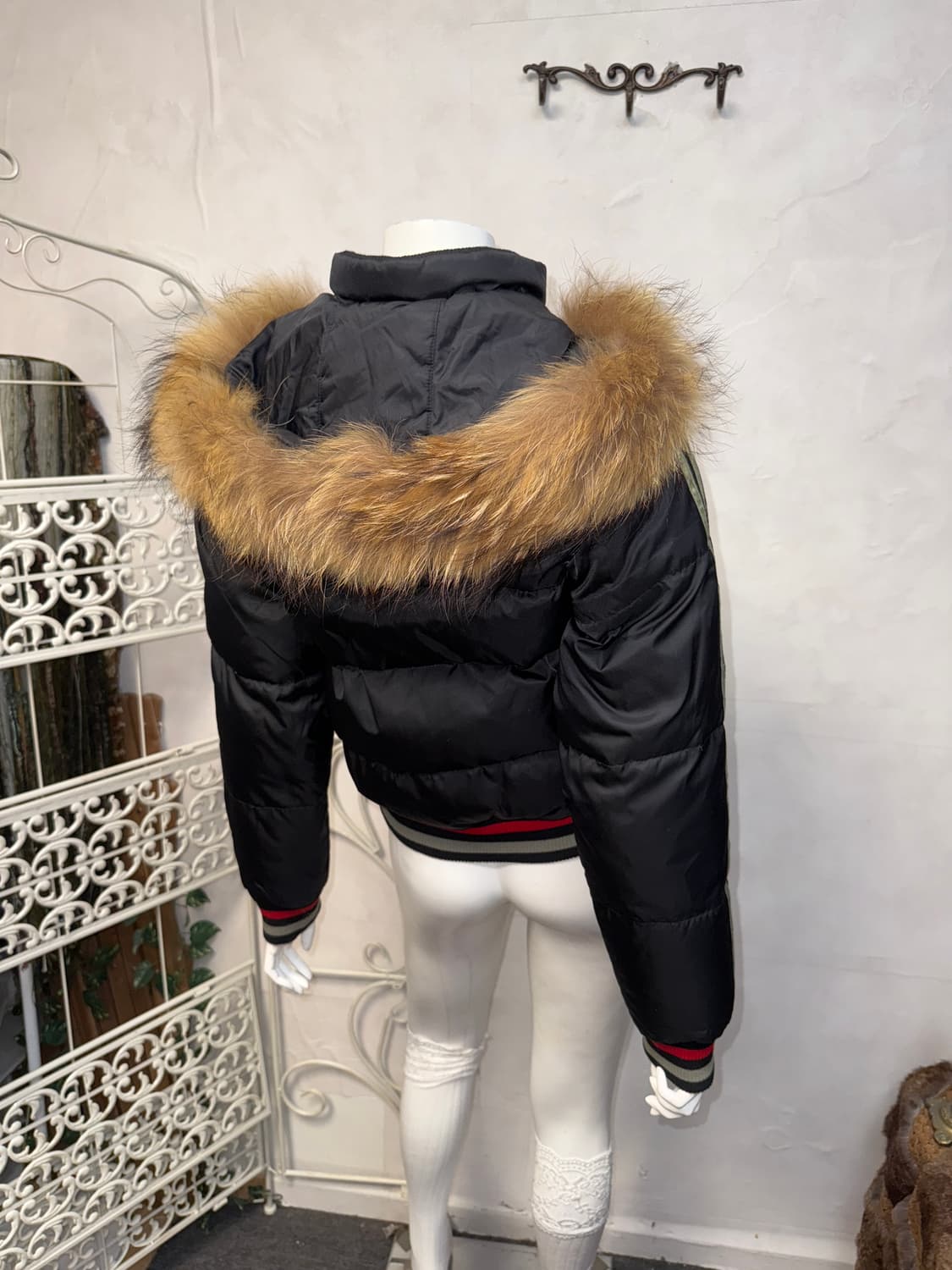 FUBU black duck down raccoon fur hood 패딩 상품이미지7