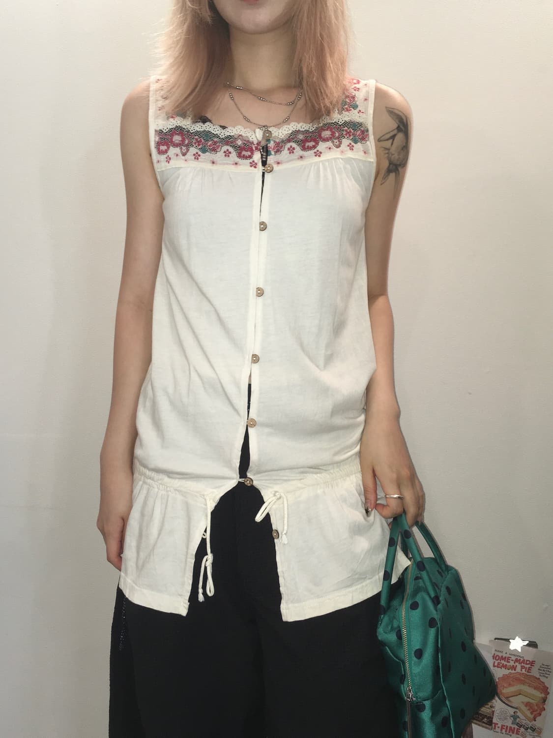 jpn vintage hachi lace sleeveless 상품이미지2