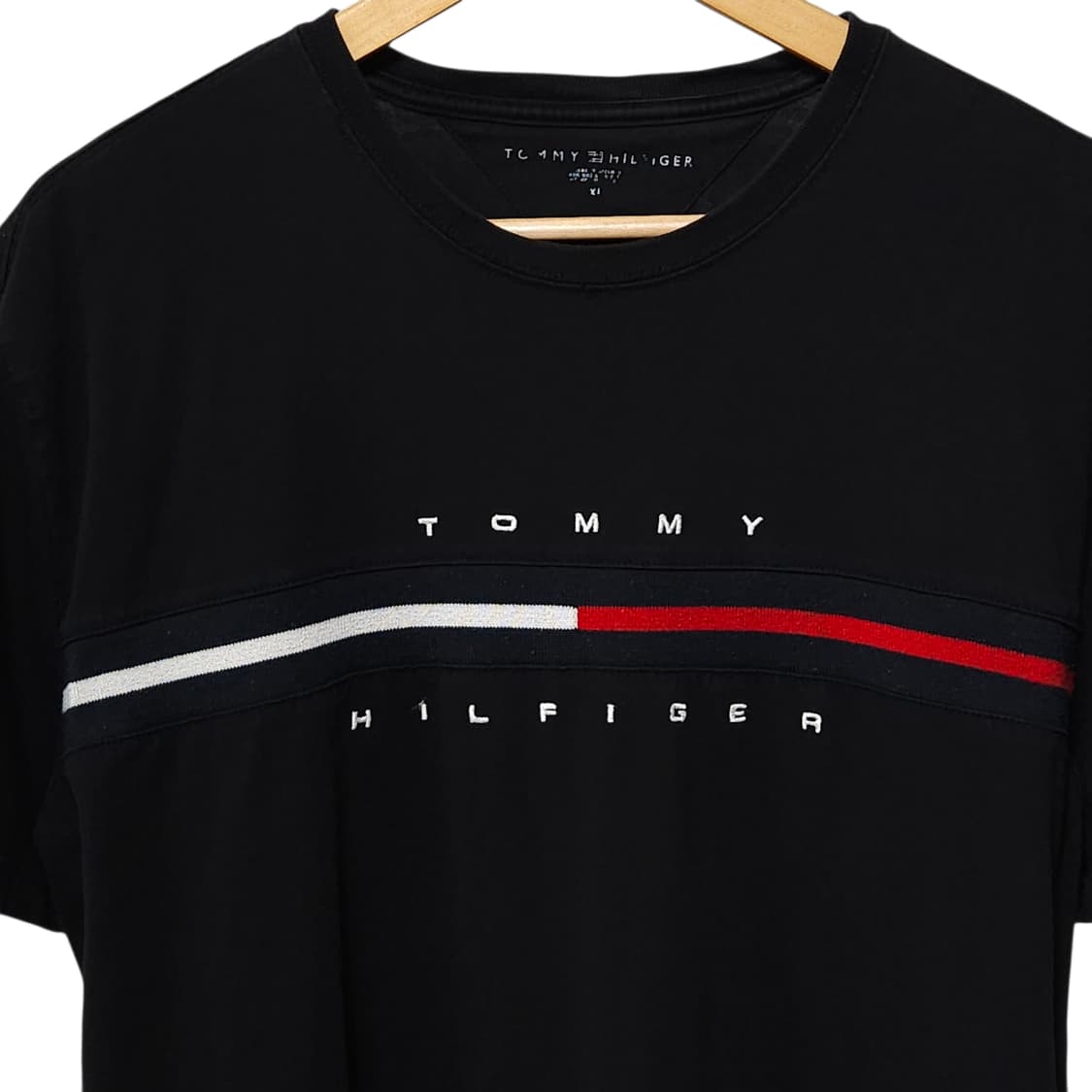 Tommy 타미 블랙 성조기로고 반팔티 105 상품이미지2