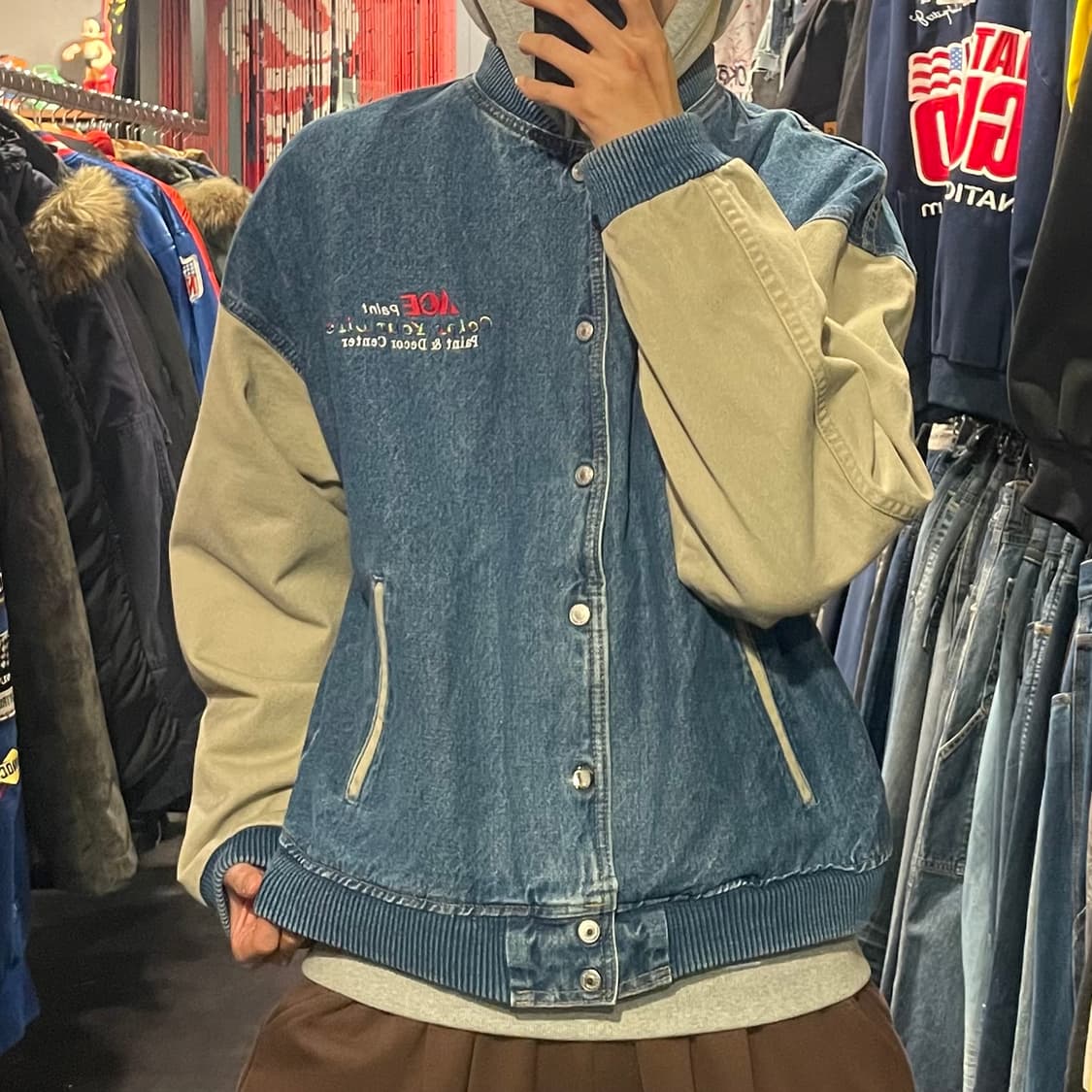 [IM] vtg 데님 바시티자켓 상품이미지2