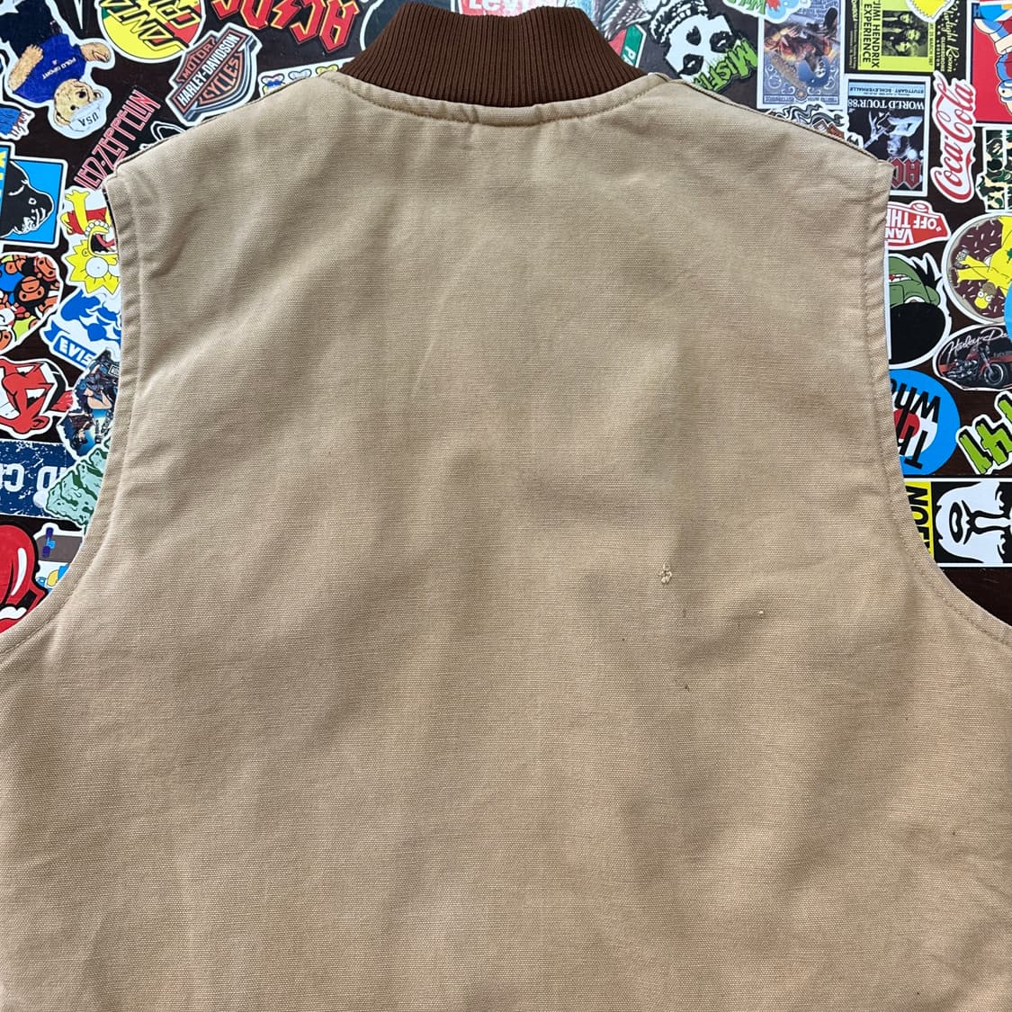 90s USA 칼하트 V01-BRN 베스트 M 상품이미지5
