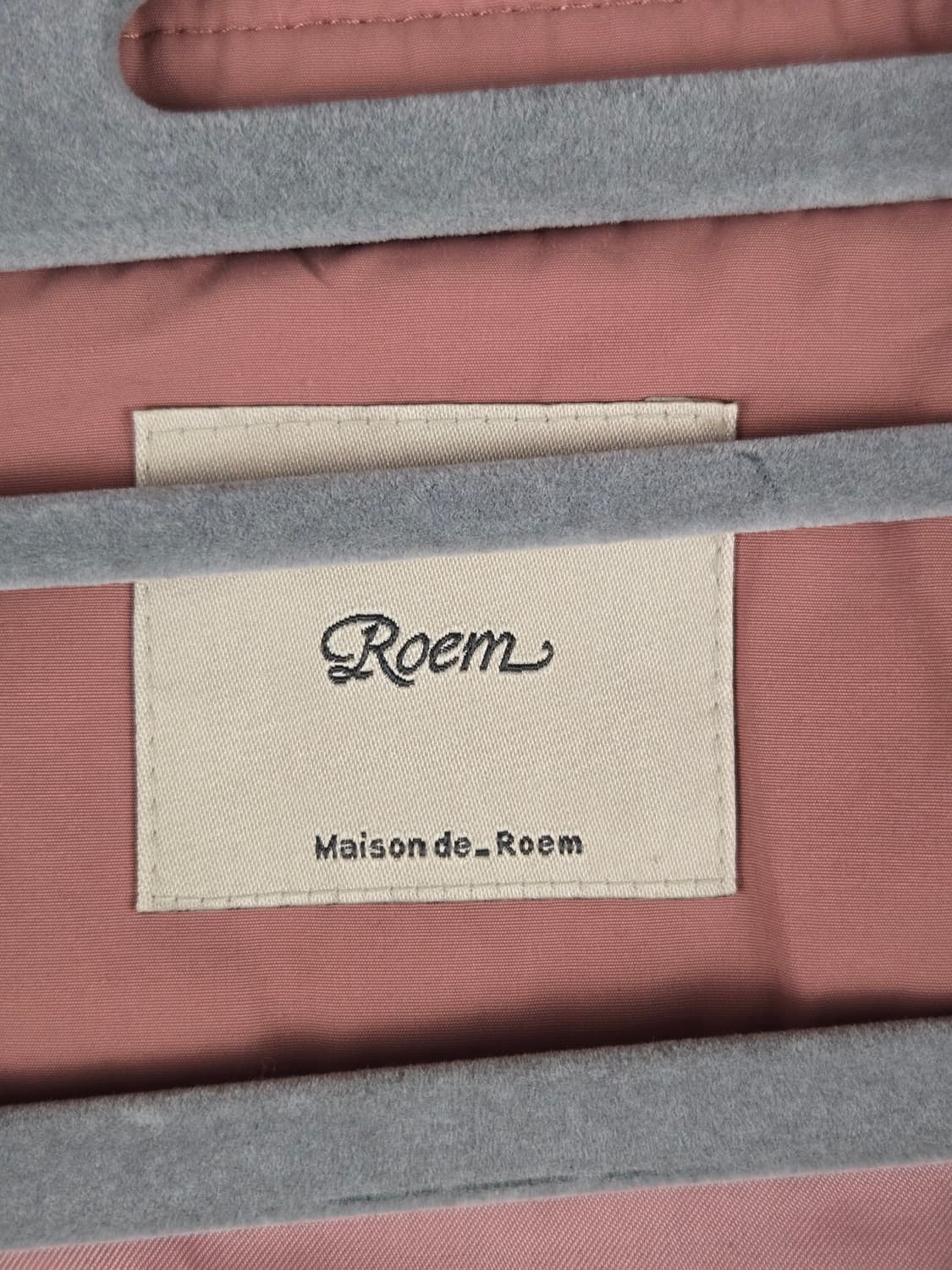 [무료배송]로엠 85-95-160 여성 루즈핏 숏 트렌치코트 핑크 상품이미지8