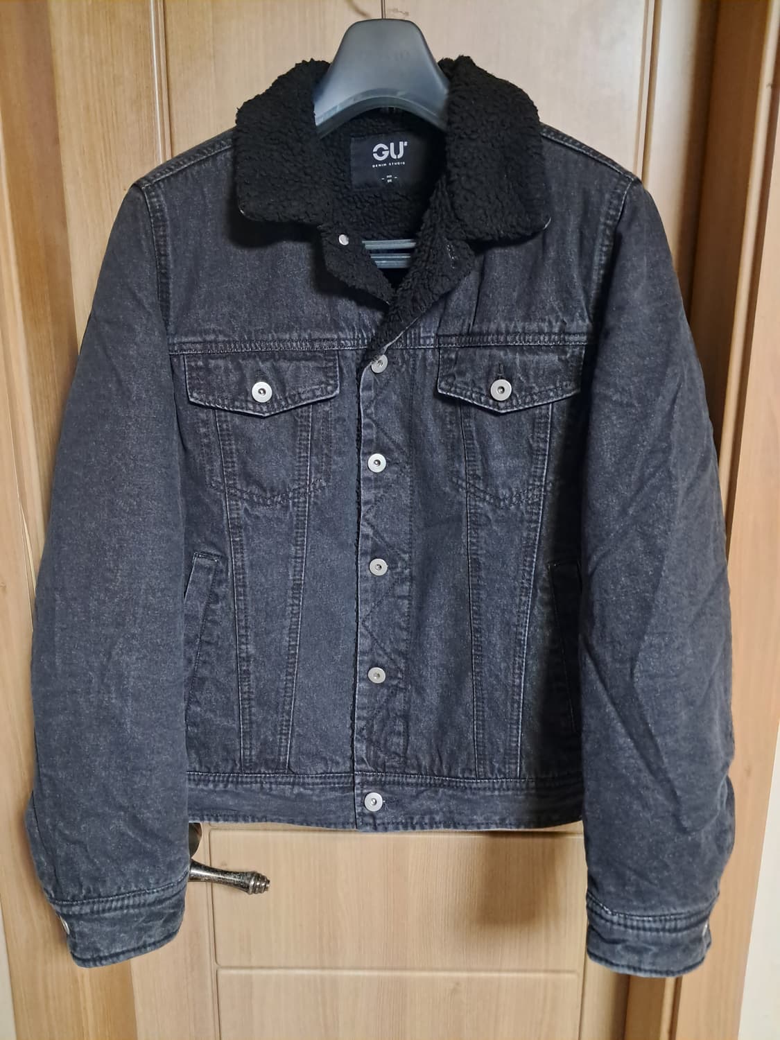 GU 여성 보아털 흑청 자켓 95 상품이미지2