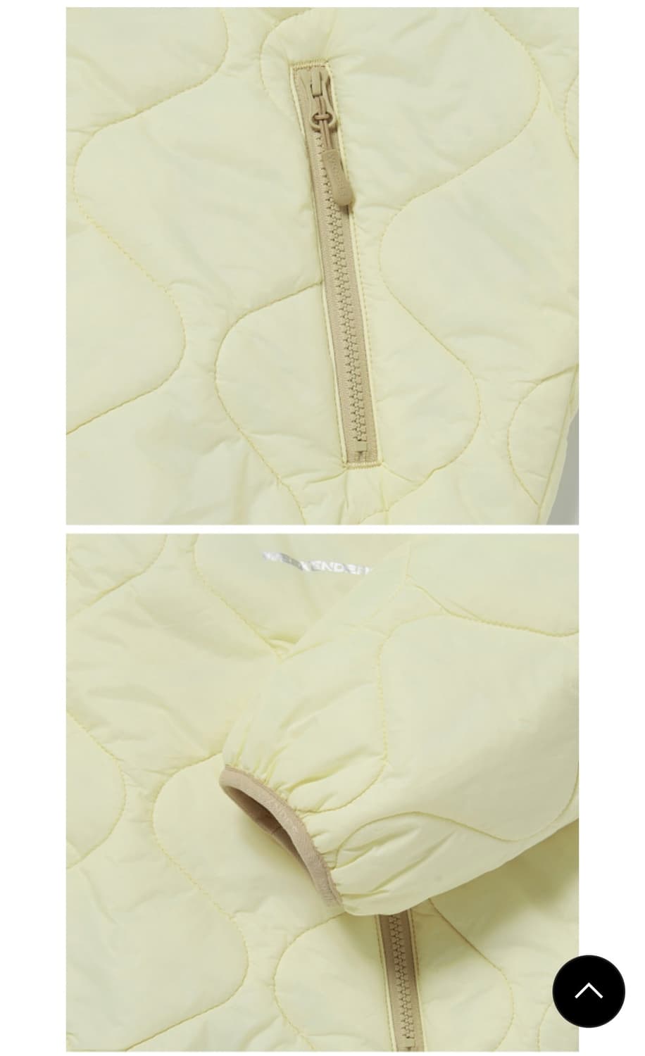 위캔더스 경량패딩 옐로우 L 상품이미지6