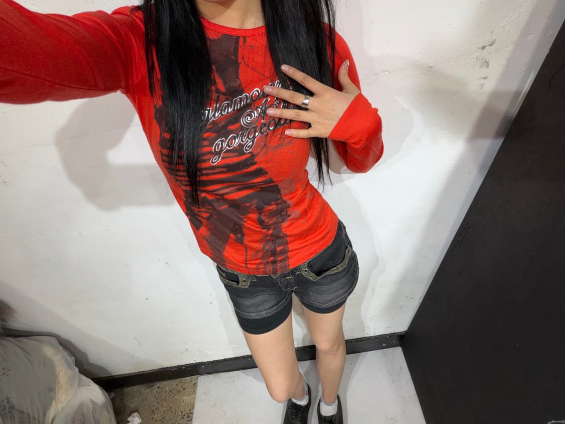 JPN 일본빈티지 와투케 펑크 프린팅 롱슬리브 긴팔티 os 상품이미지8