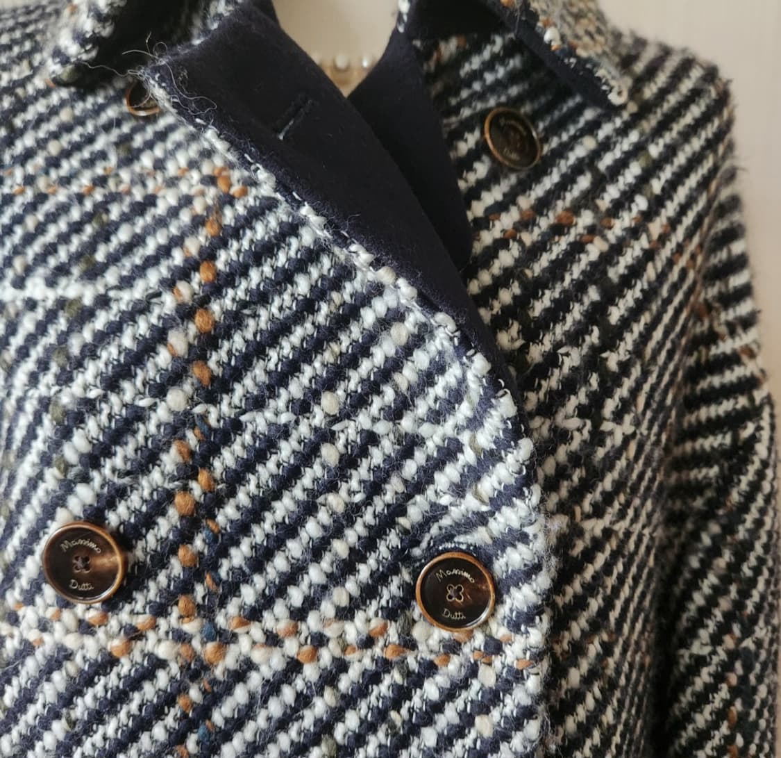 마시모두띠 더블 헤링본 울코트 상품이미지8