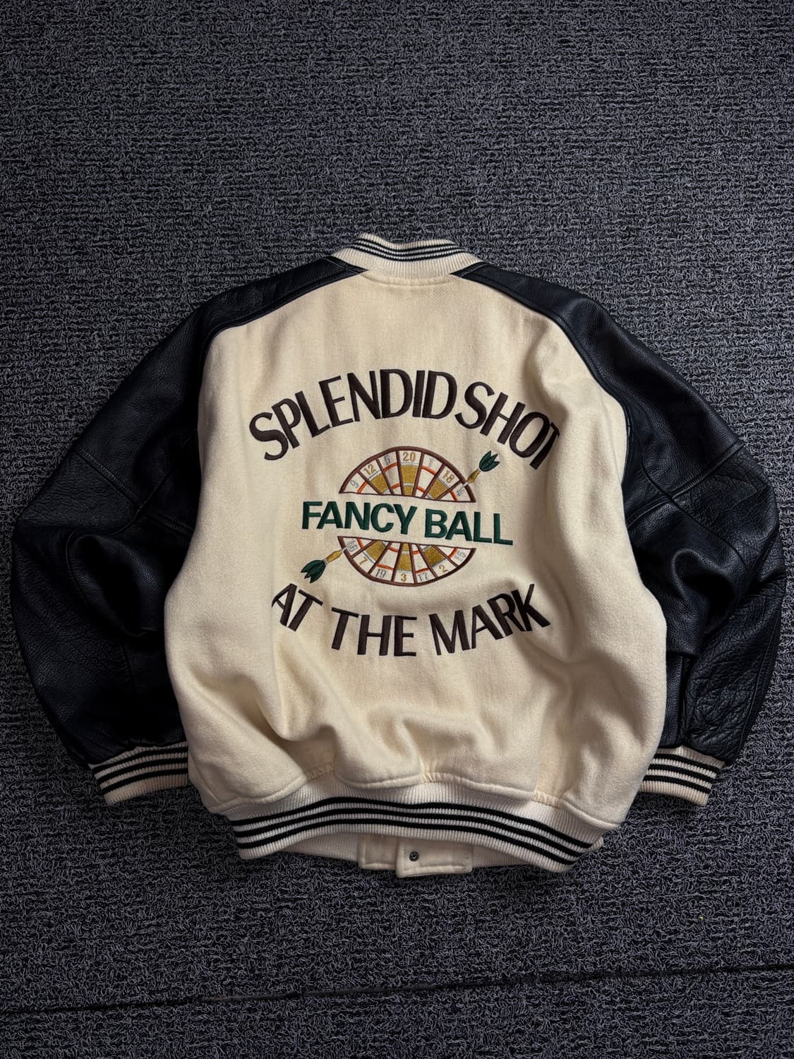 USA 오리지날 빈티지 카우하이드 모직 바시티 자켓 1512 상품이미지6