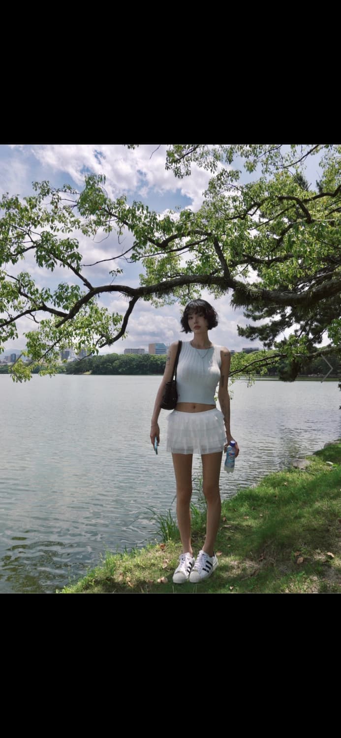 페일제이드 케이블 레이온 니트 슬리브리스 핑크 민트 상품이미지6