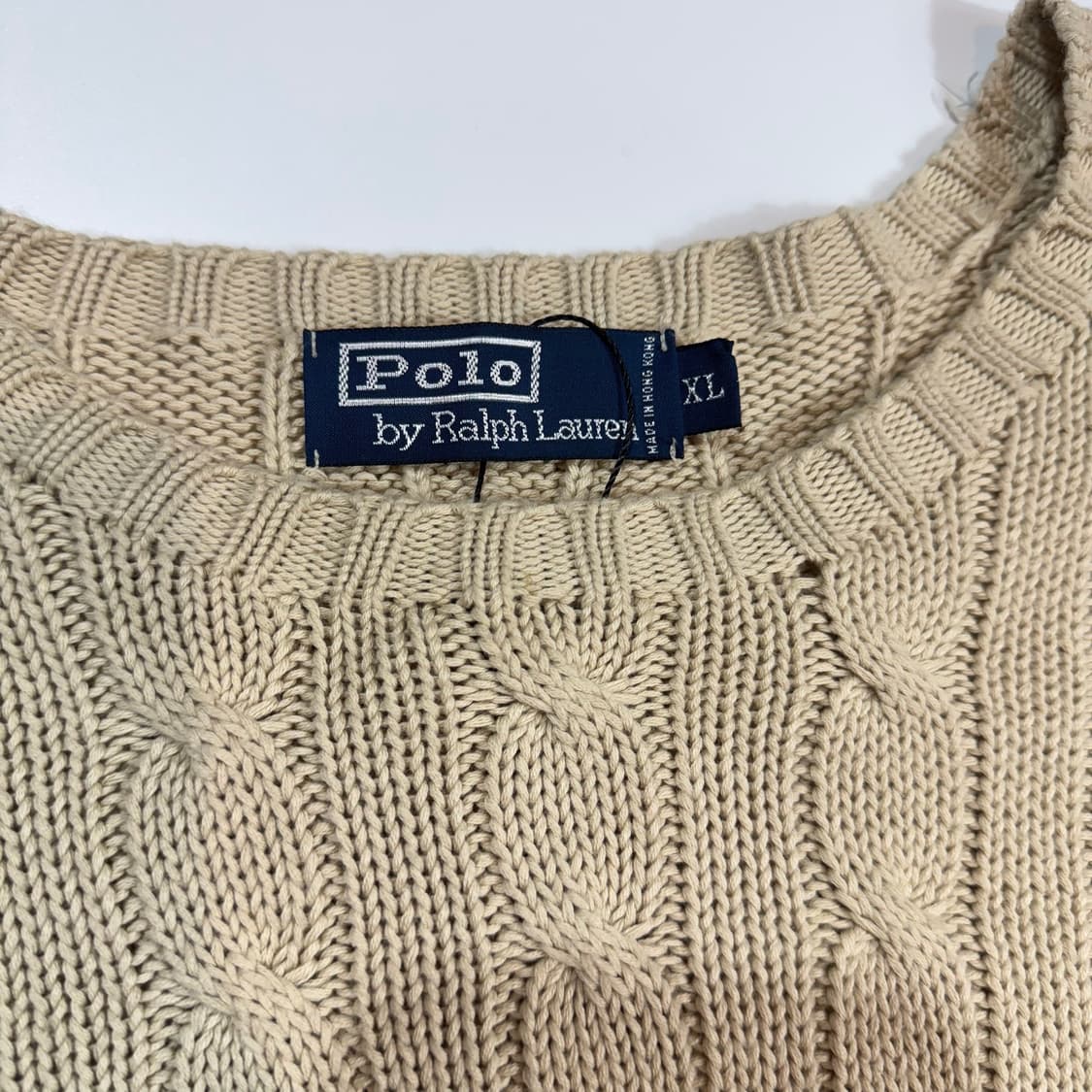 폴로 랄프로렌 베이지 케이블 니트 상품이미지3