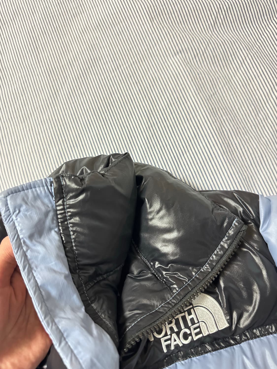 W 노스페이스 눕시 숏 자켓 포크 블루  상품이미지7