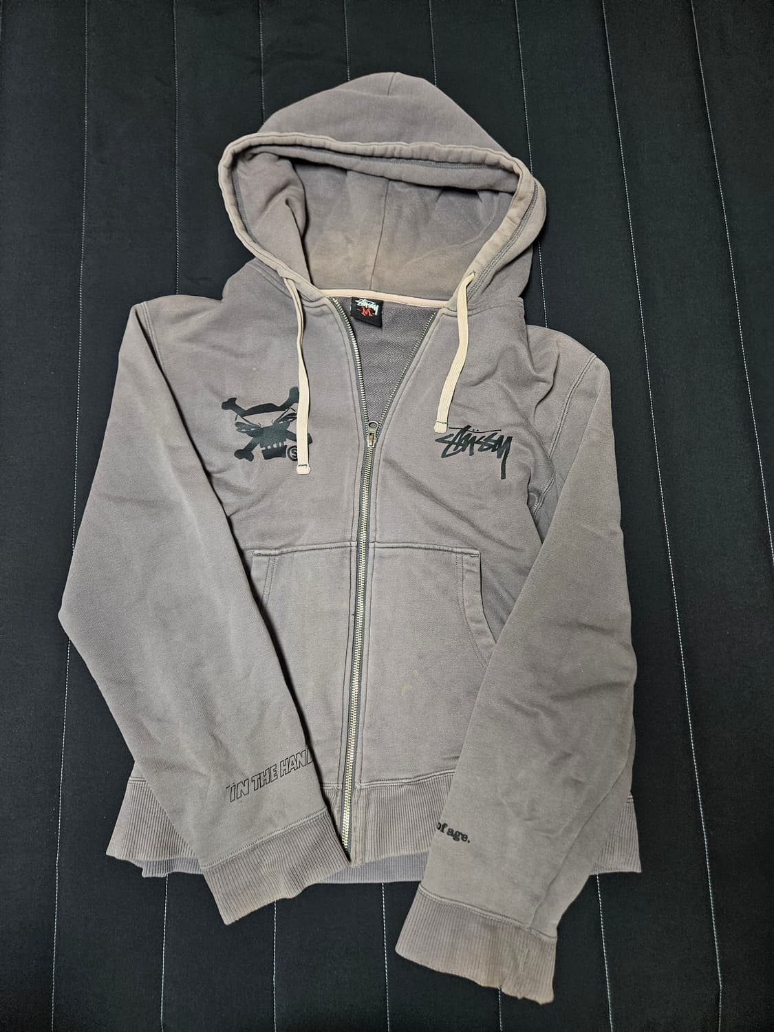 스투시 스컬 후드집업 해골 펑크 집업 후디 빈티지 상품이미지2