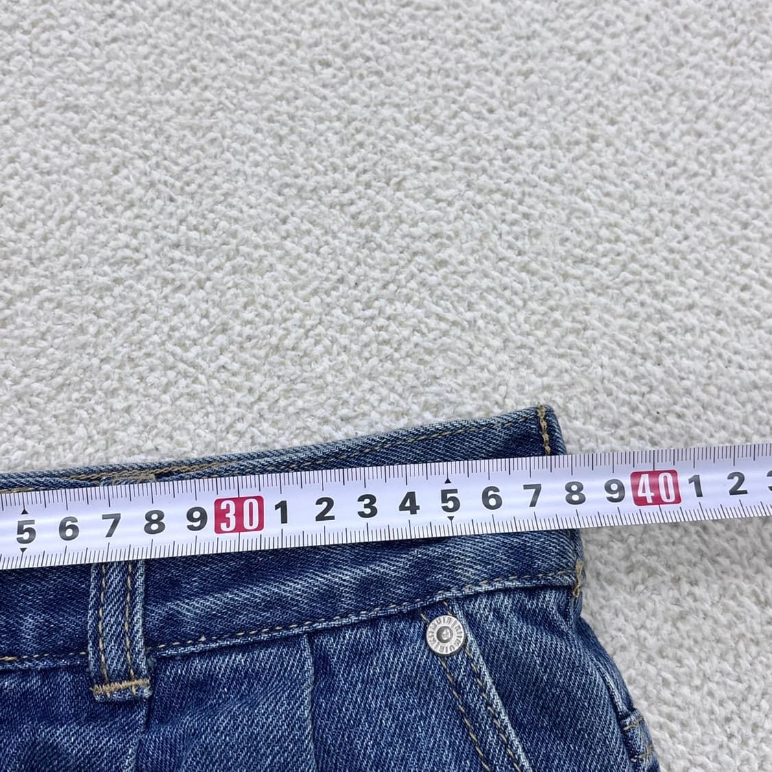 M 새상품 키뮤어 버뮤다 데님 하프 팬츠 0401E 상품이미지5